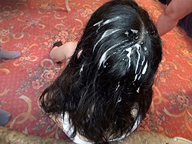 純粋無垢 黒髪精子まみれ お汁っ娘ずぶ濡れビアン ゆいり　サンプル画像08